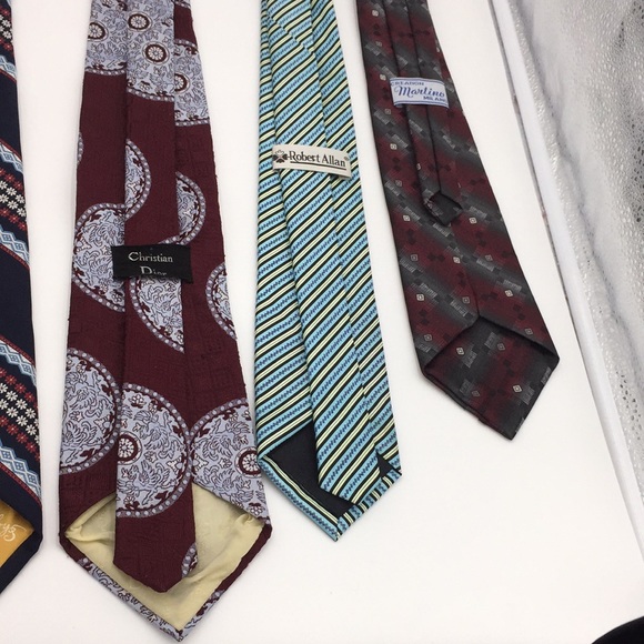 Lot of 6 Men’s Neck Ties Vintage Christian Dior - Picture 7 of 16